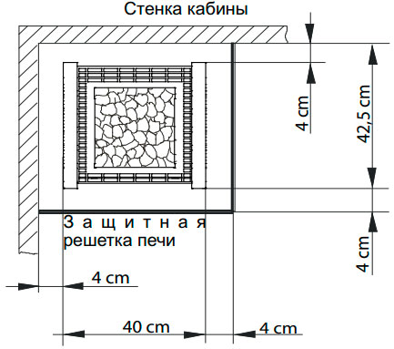Схема установки печи EOS Herkules XL S VAPOR